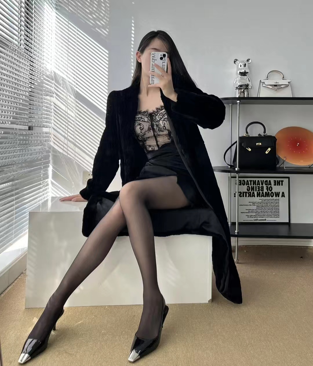 呢子大衣配高跟鞋的穿搭高级感,韩剧女主穿搭秋冬大衣搭配高跟鞋