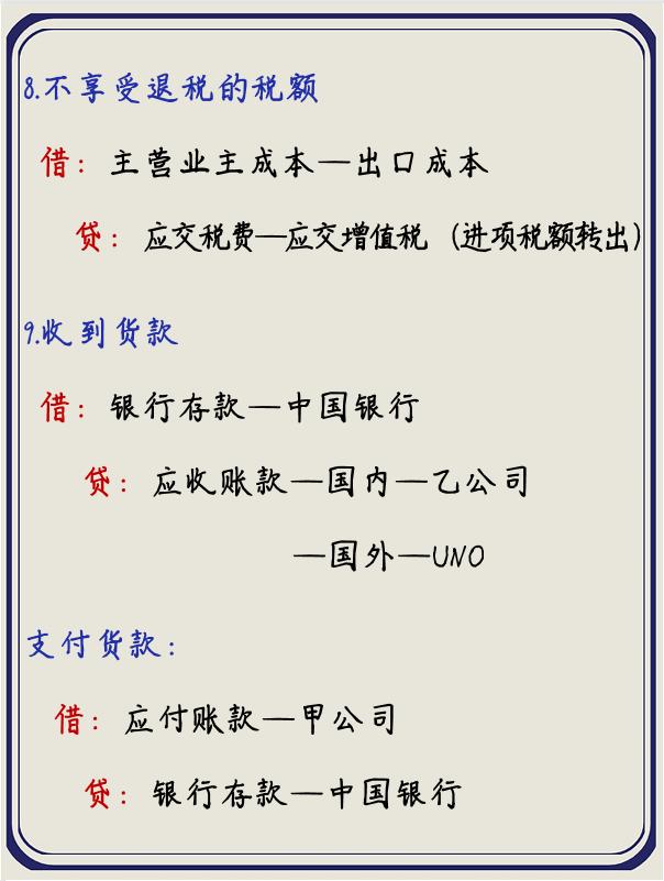 外贸出口业务会计,外贸企业会计费用