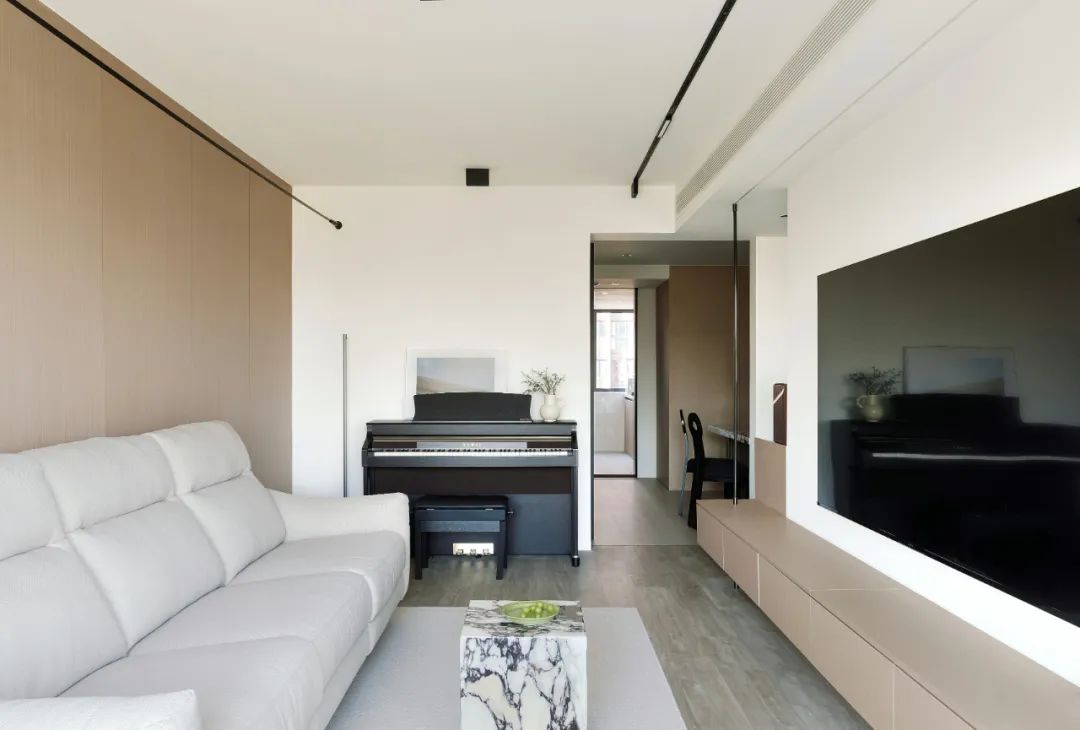 舒适为主92平现代简约温馨空间,淡雅现代格调空间