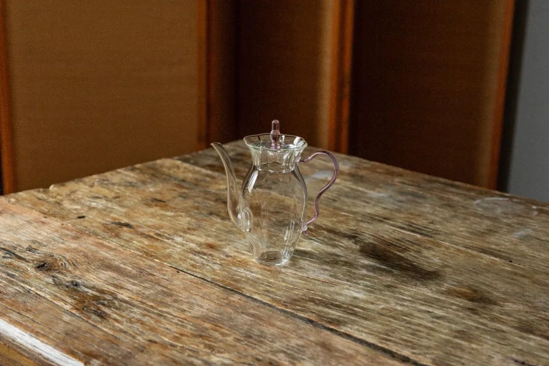 原色玻璃绿茶壶,中式玻璃绿茶壶