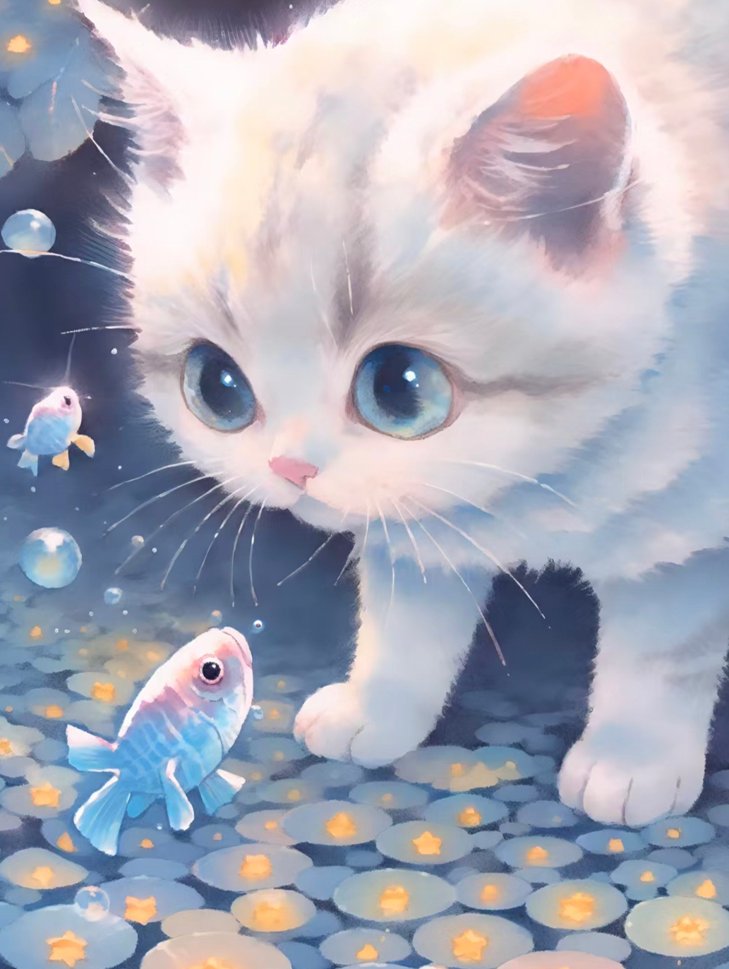 猫咪高清壁纸4k全屏60帧,萌萌哒粉色花篮里的猫咪图片壁纸