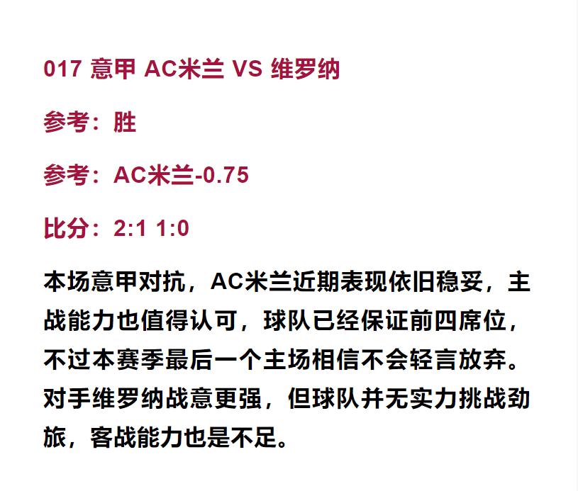 ac米兰vs维罗纳比分预测,国际米兰vs维罗纳足彩实战