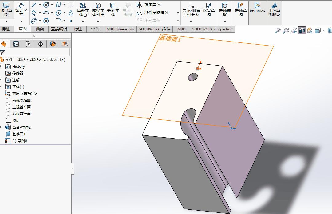 solidworks草图怎么转化为实体,solidworks草图交叉点怎么捕捉