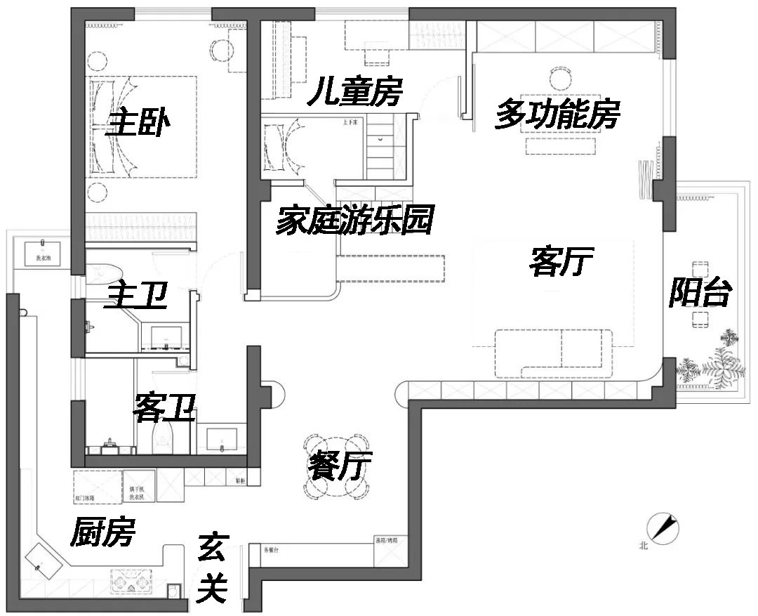 厦门夫妻的143㎡家火了,在客厅建了个游乐园,网友:孩子真幸福