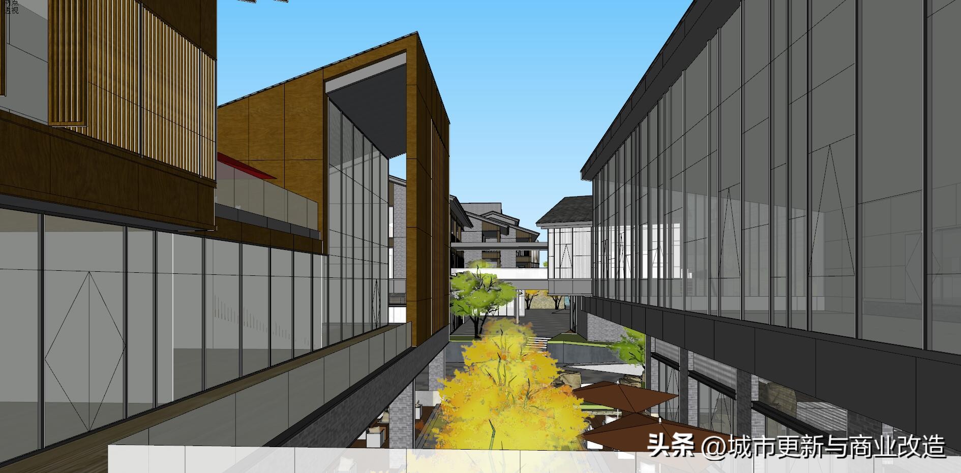 商业街区建筑设计平面图,商业街建筑设计手绘图