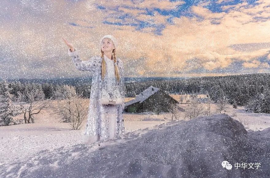 她们追逐在潮湿的花枝上我抖去黑暗直视夜空播种下一次奇迹的诞生