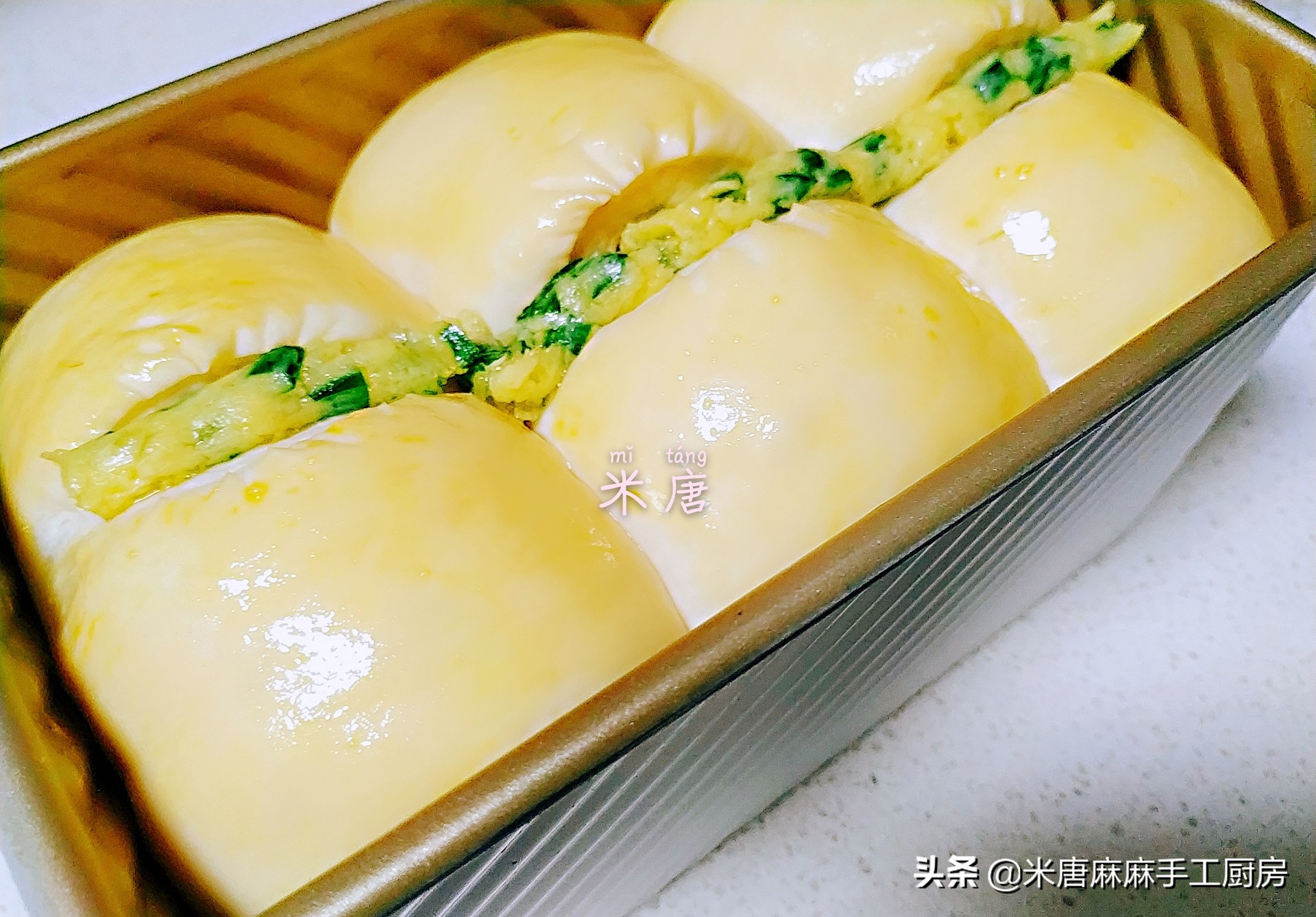 轻松get简单又好吃的蒜香吐司,米唐吐司面团