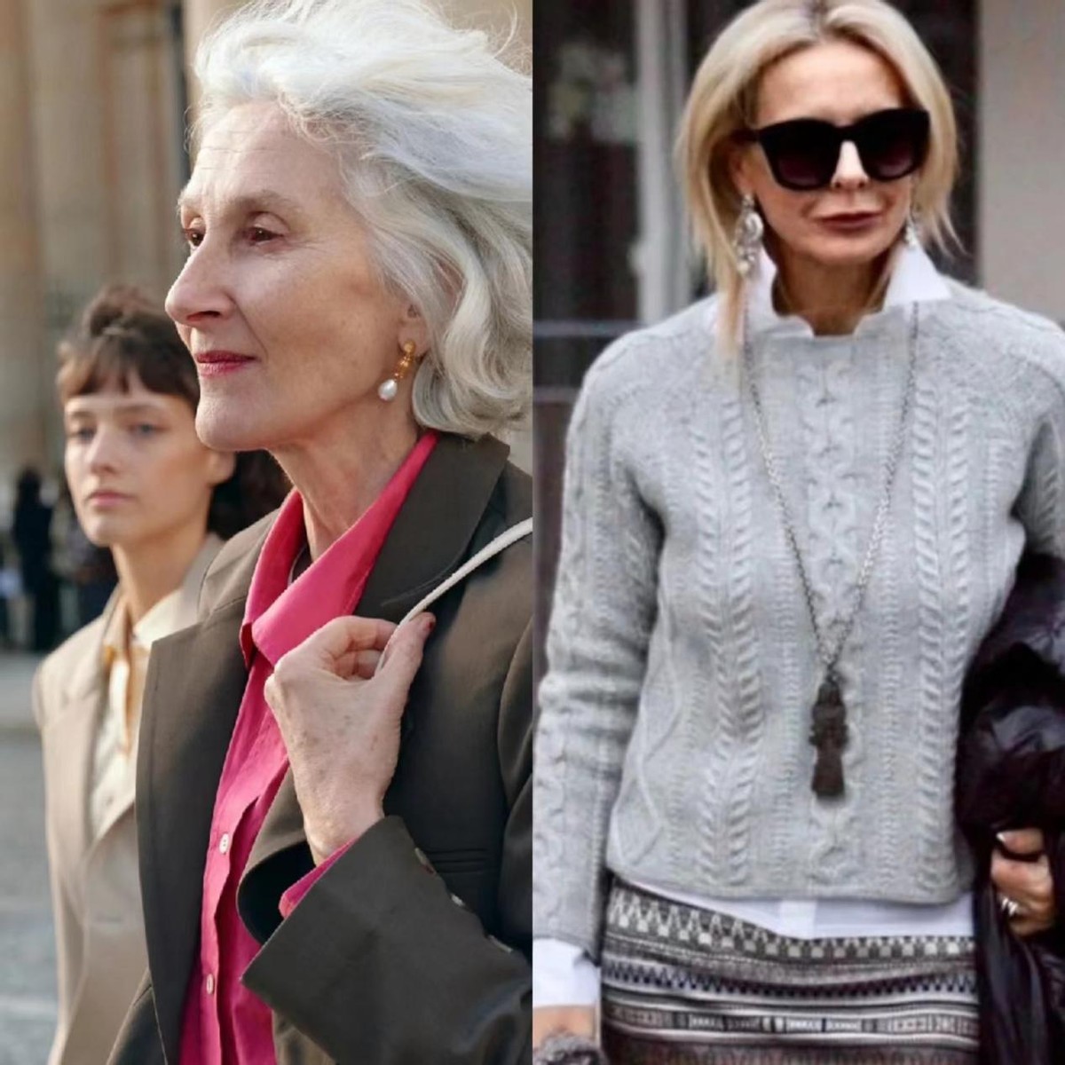 这才是巴黎奶奶“老得慢”的秘诀，裤子永远短一截，头发不乱