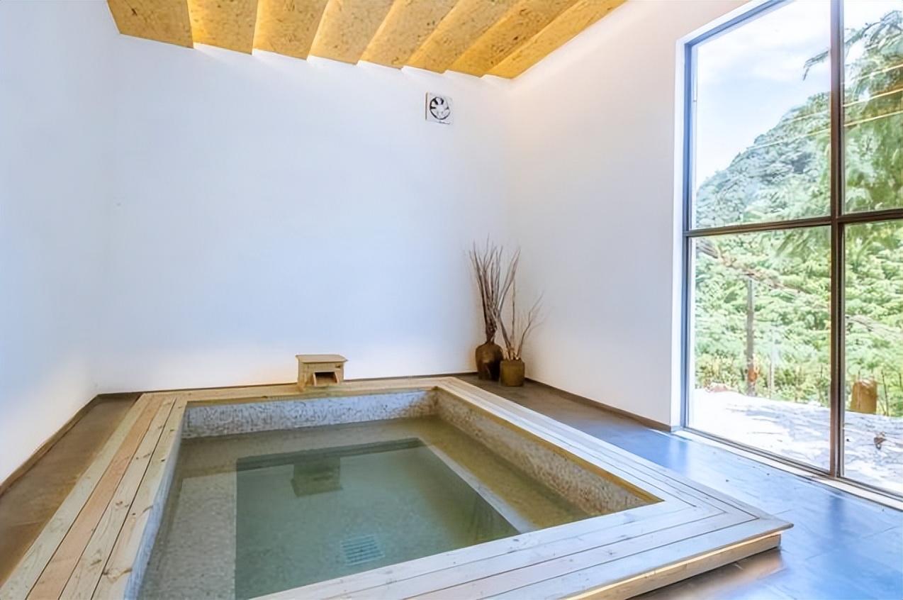 莫干山民宿泡温泉,莫干山温泉雪景民宿