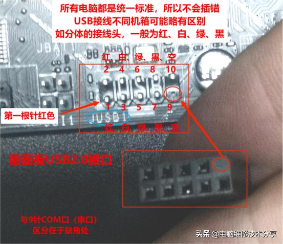电脑电源指示灯怎么接线,电脑灯线和开关怎么接