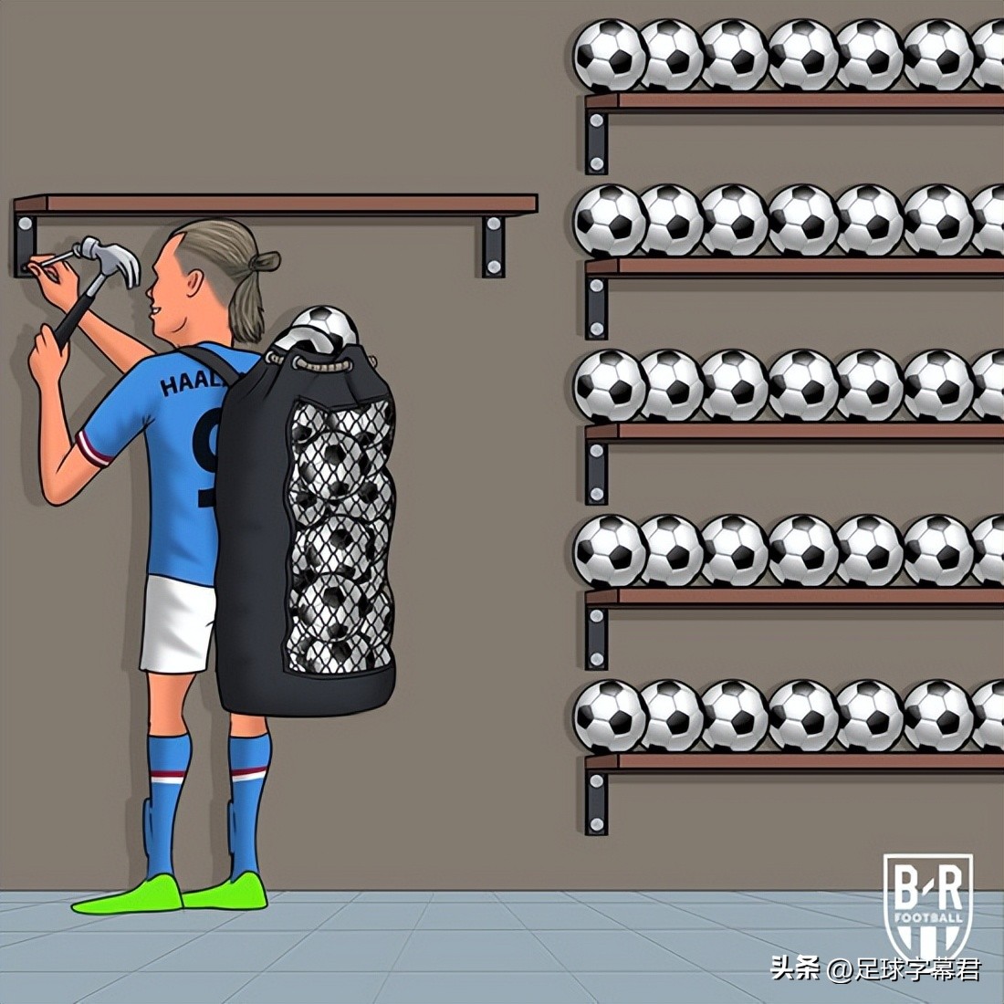 每日足坛趣图：贝尔，真正的大场面球员