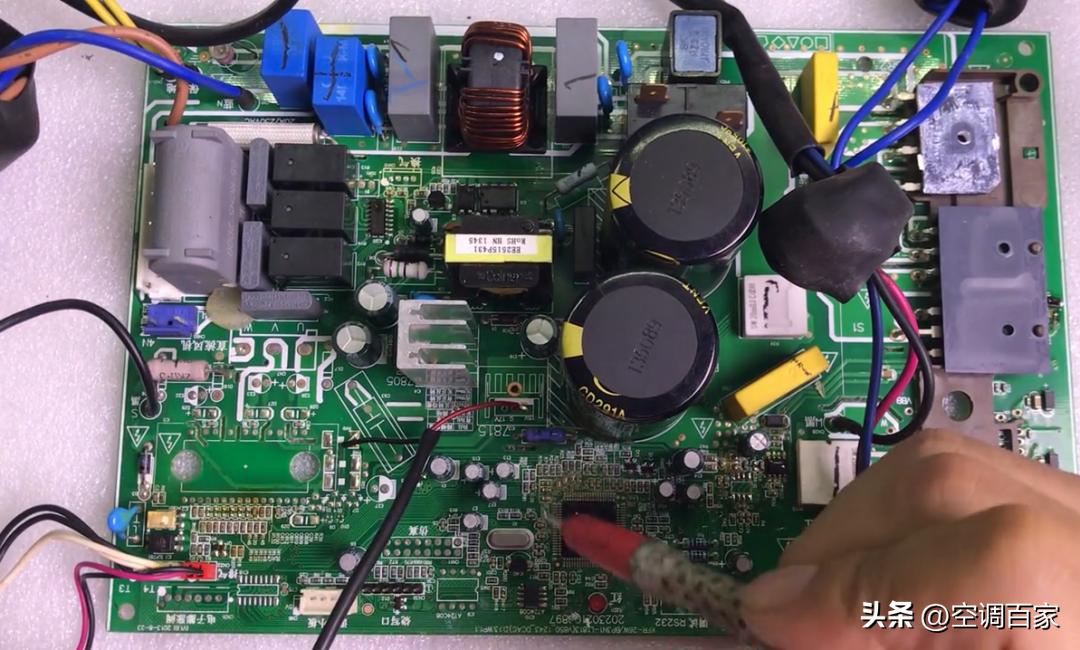 380v3匹柜式空调维修视频,变频空调无图纸电路板维修