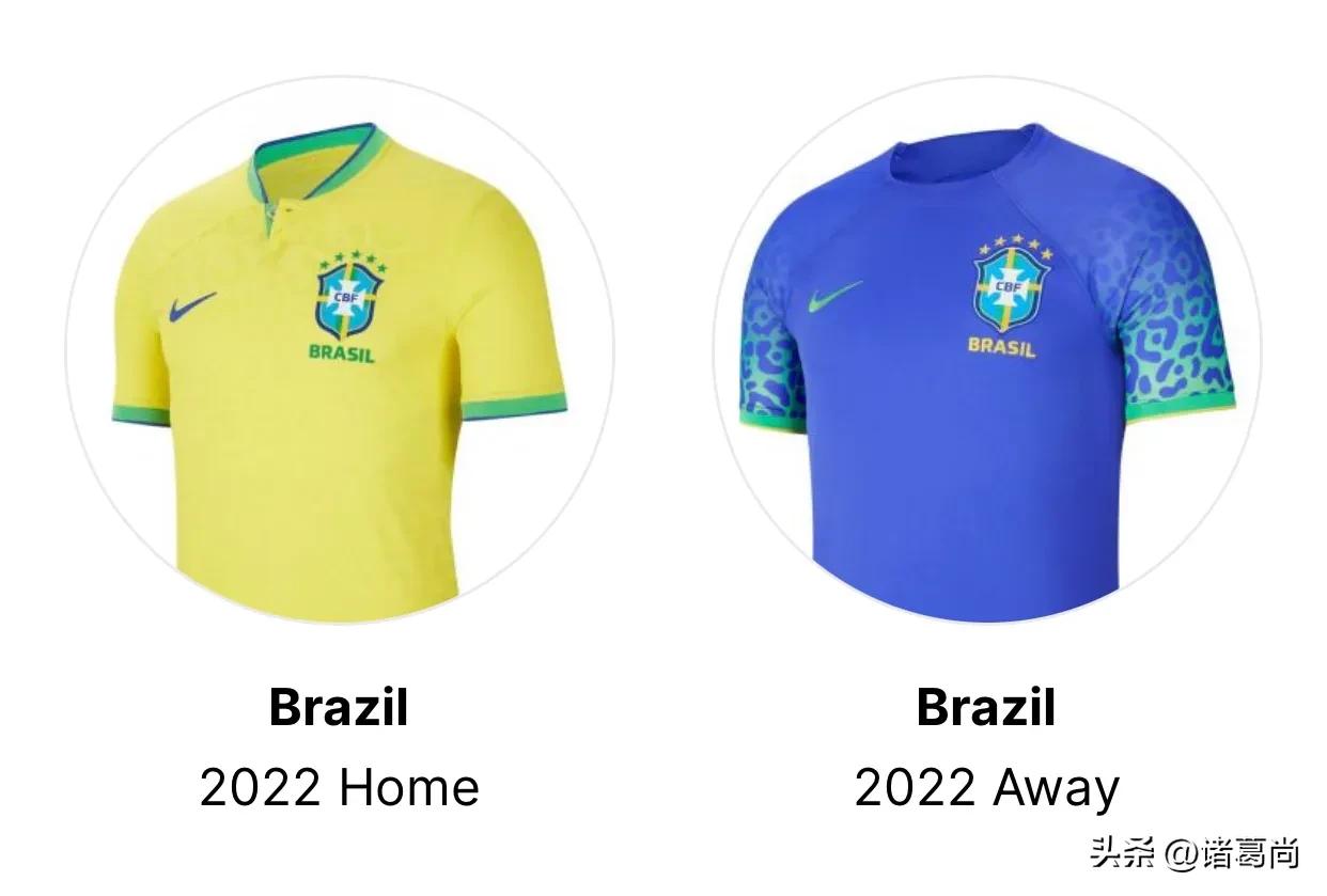 唯一全勤参加22届世界杯，桑巴军团的百年球服变更