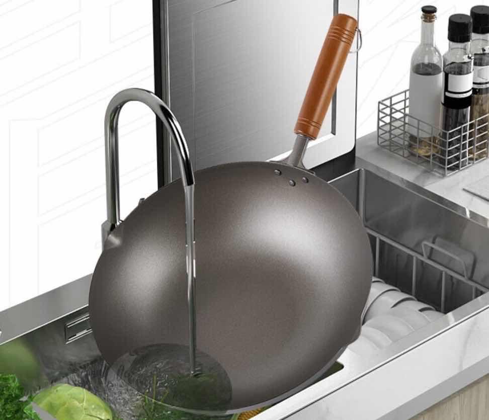 不粘锅铸铁锅,铸铁锅无涂层不粘锅炒锅