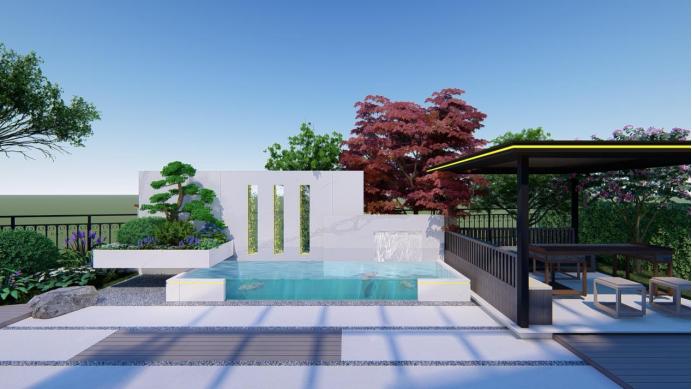 青岛花园庭院设计,青岛田园庭院花园景观设计