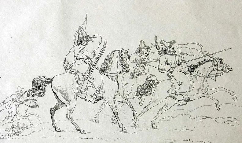 蒙古骑兵和欧洲骑兵战争,蒙古骑兵大战中世纪欧洲场面