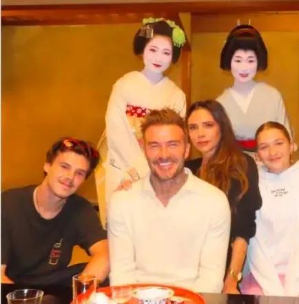 贝克汉姆女儿小七与妻子维多利亚,贝克汉姆与女儿小七