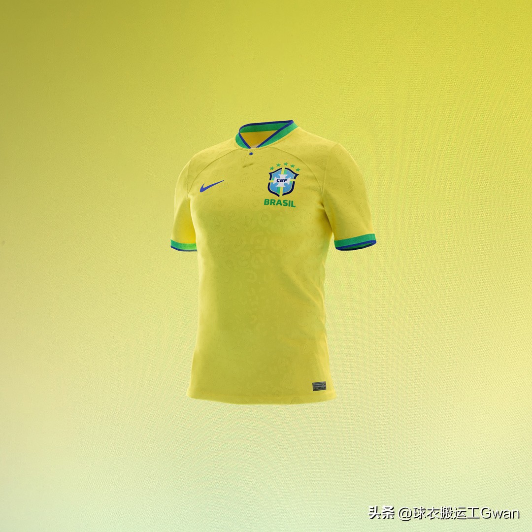 巴西国家队所有球衣,巴西2022世界杯