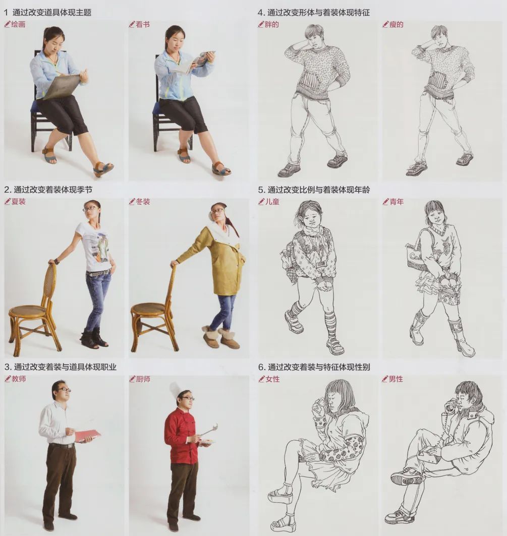 速写人物素材100例,速写照片1000例