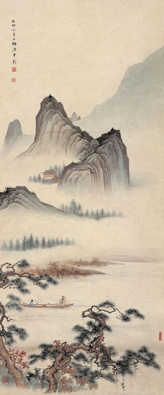 100幅顶级水墨山水,意境山水艺术欣赏