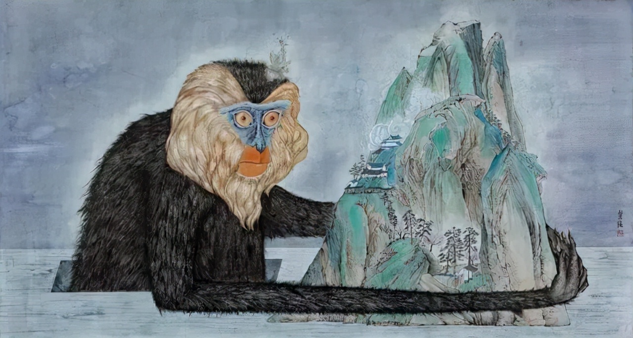 严谨细致的书法,水墨气韵生动的线描