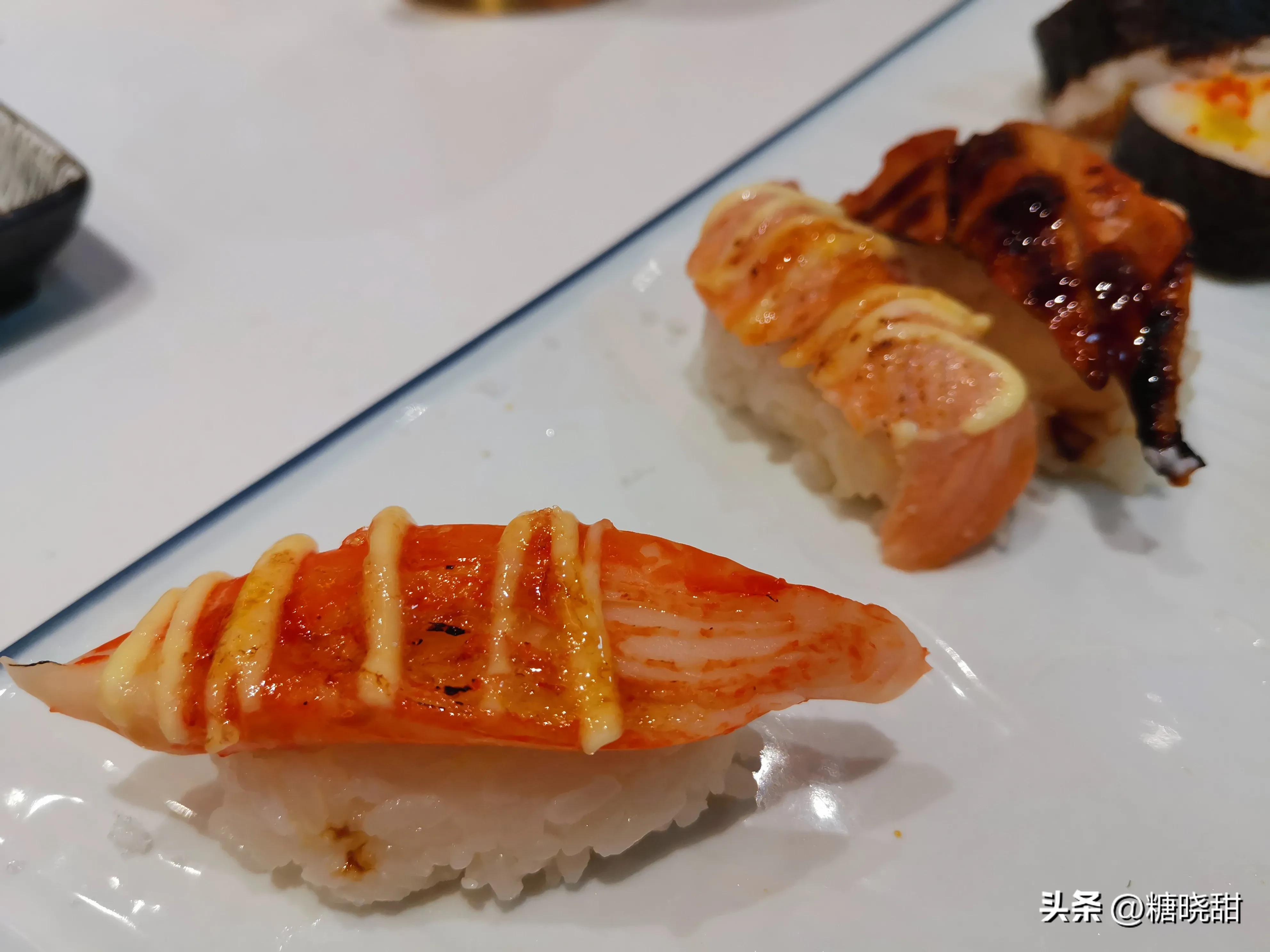 回转寿司探店,美食探店回转寿司