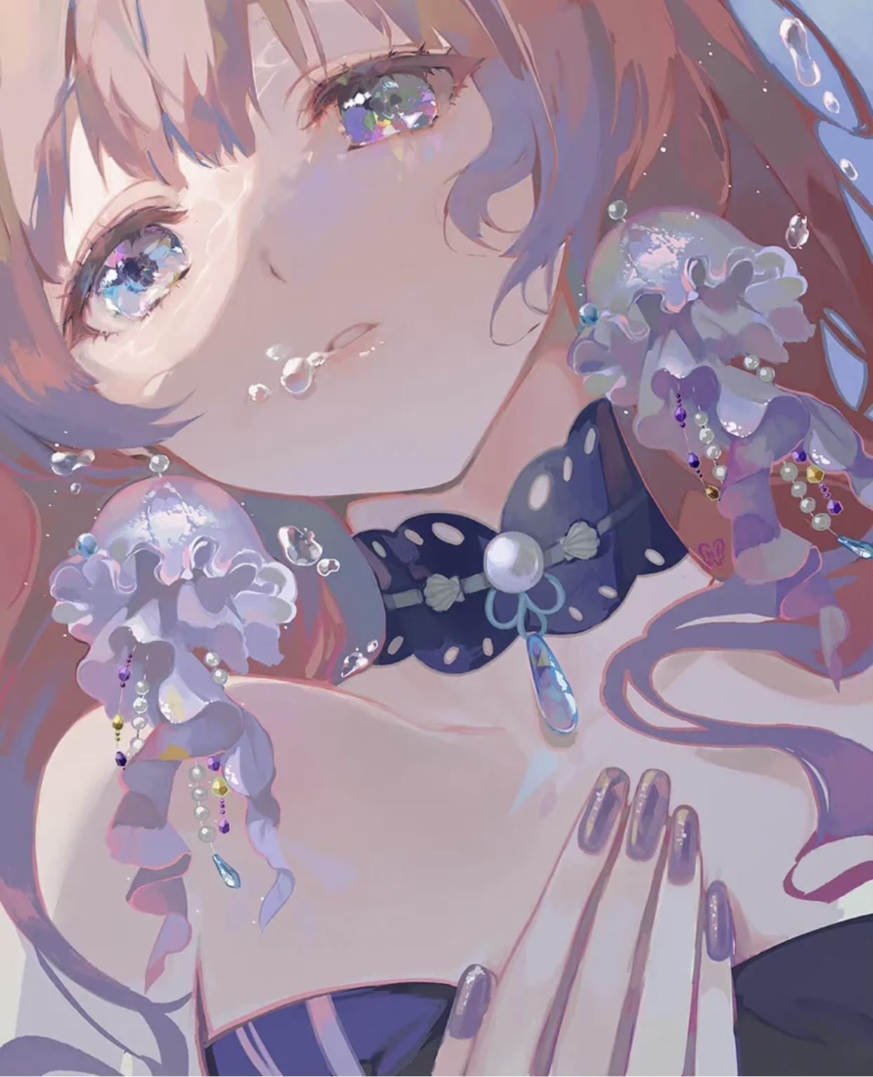 仙气满满的星星头像女呆萌可爱,女生头像带有星星和月亮的