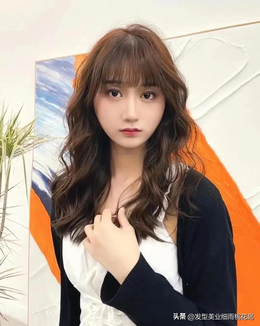 中长发似卷非卷空气烫,法式卷烫中长发小卷