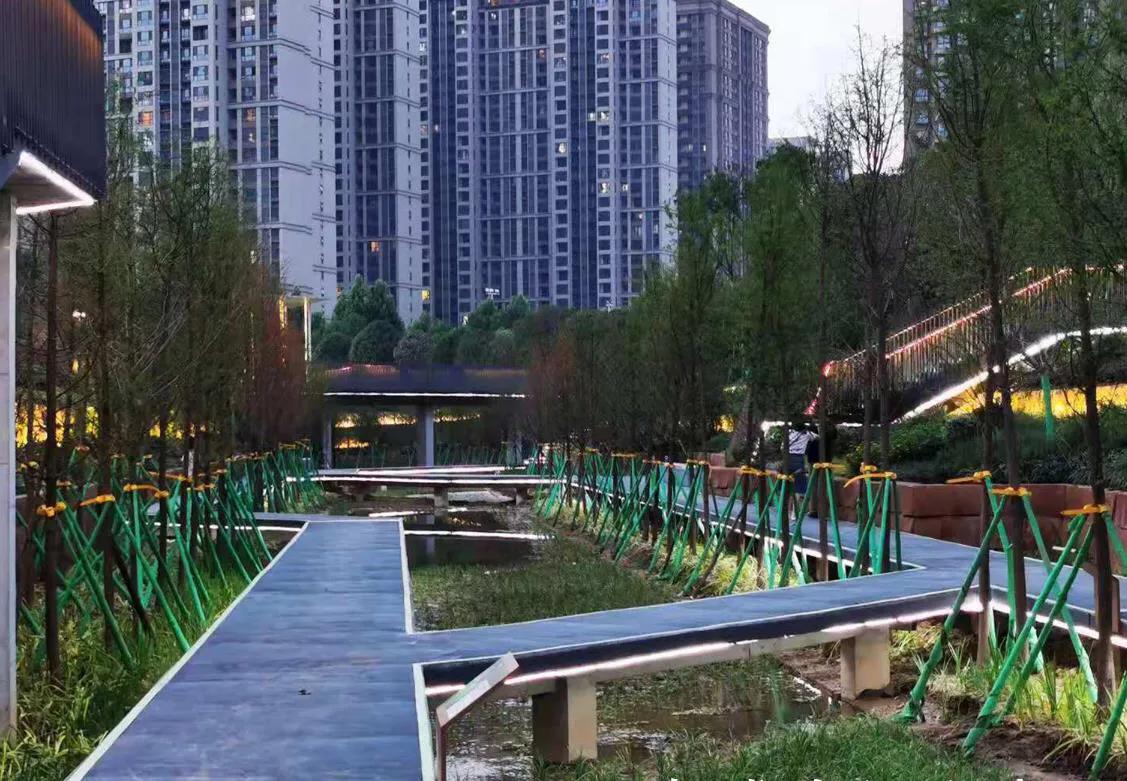 西安高新区绿色为底起新城