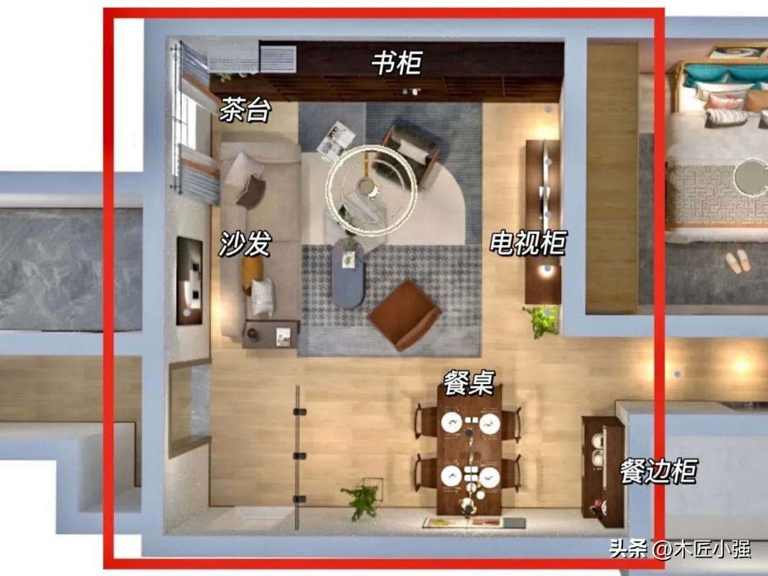 浪漫无处不在，北京业主30平米客餐厅，邂逅灯火阑珊的温暖