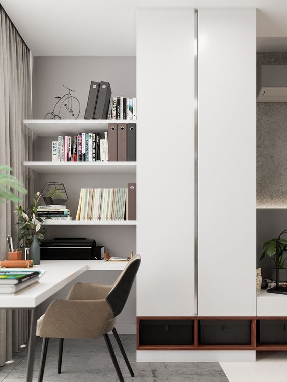 如何在小户型客厅设计书桌,小户型电视柜当书桌