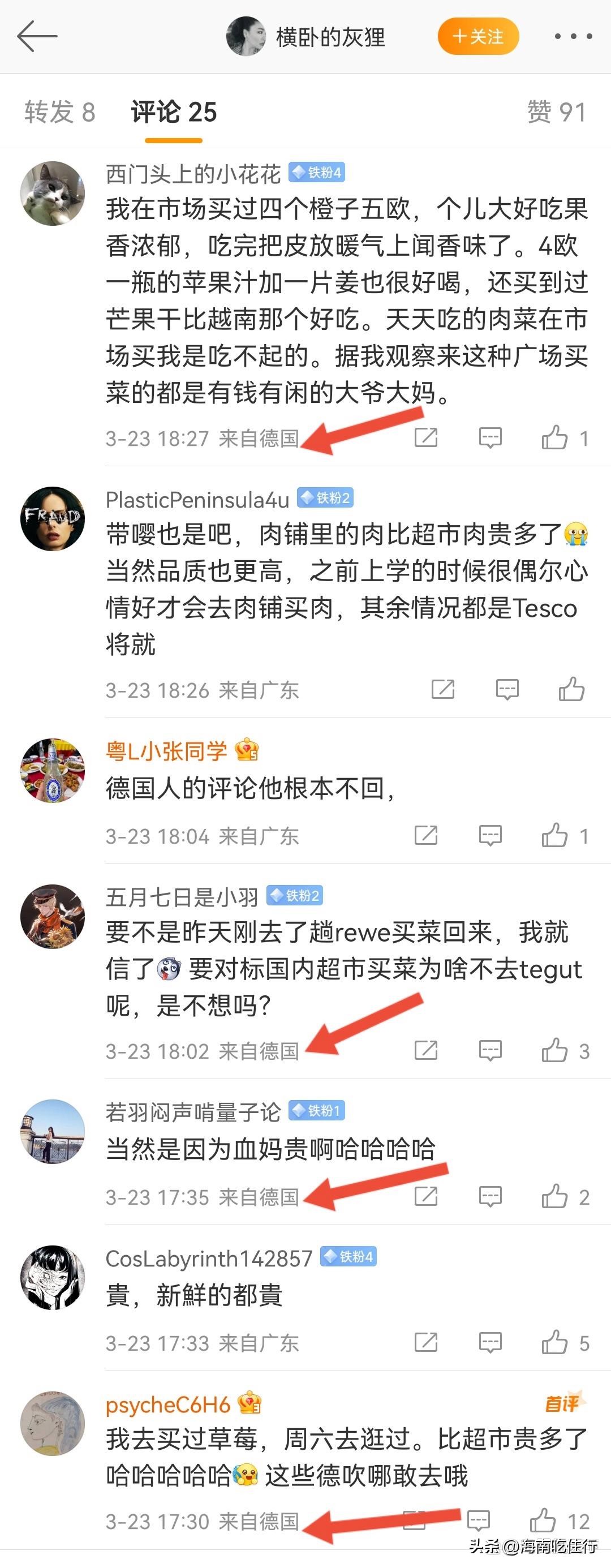 德国工作一小时够全家吃一天！中外网友展开辩论