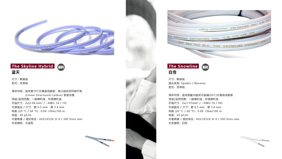 荷兰范登豪VandenHul线材、音响器材、唱头数据参数目录大全