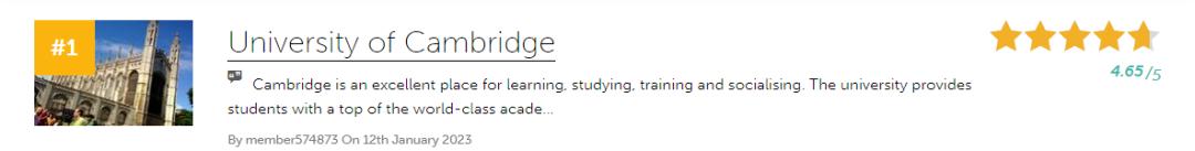 2023英国最佳大学排行榜,最新英国大学排名一览表