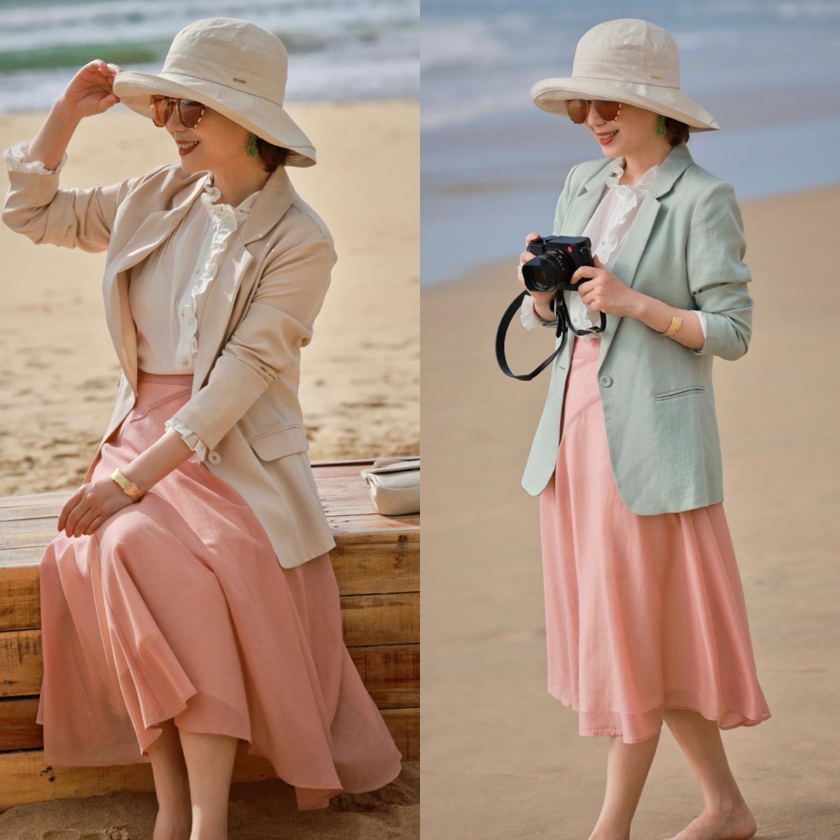 一年四季都可以戴的渔夫帽,渔夫帽真的谁戴都好看