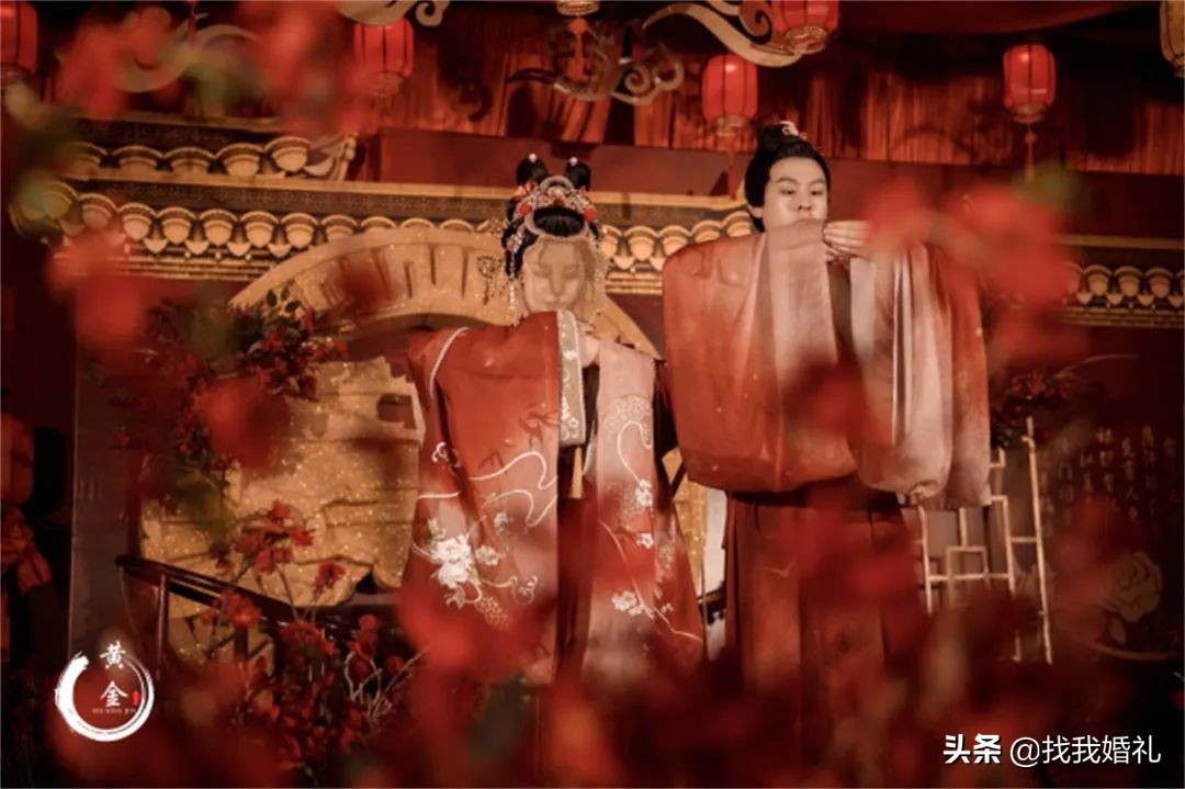 汉服婚礼到底有多好看,明制汉服婚服凤冠霞帔婚礼流程