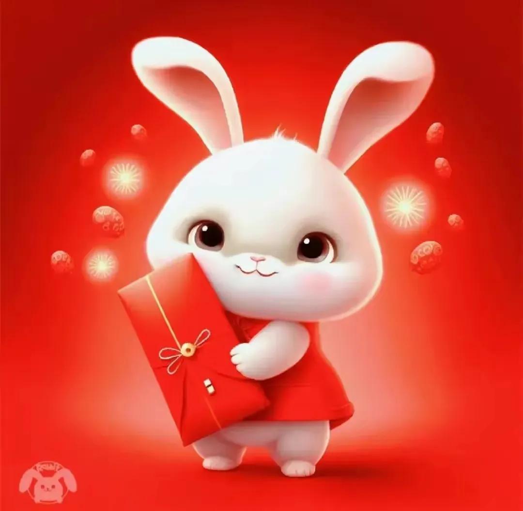好看的新年头像兔年图文,新年头像兔年2023唯美