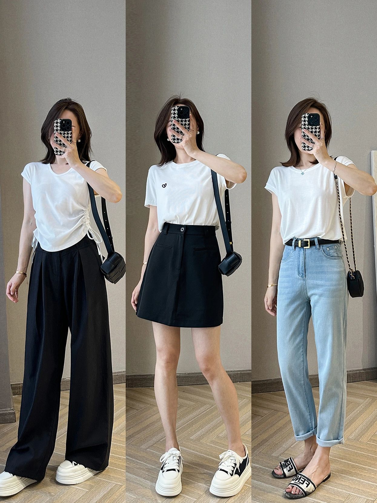 夏天纯白t恤搭配男,夏天纯白t恤女款