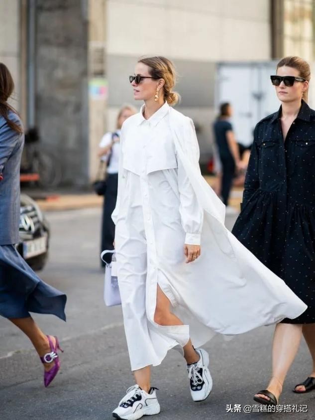 “衬衫裙”不愧是法国女人的最爱,高级又显瘦,日常通勤都适合