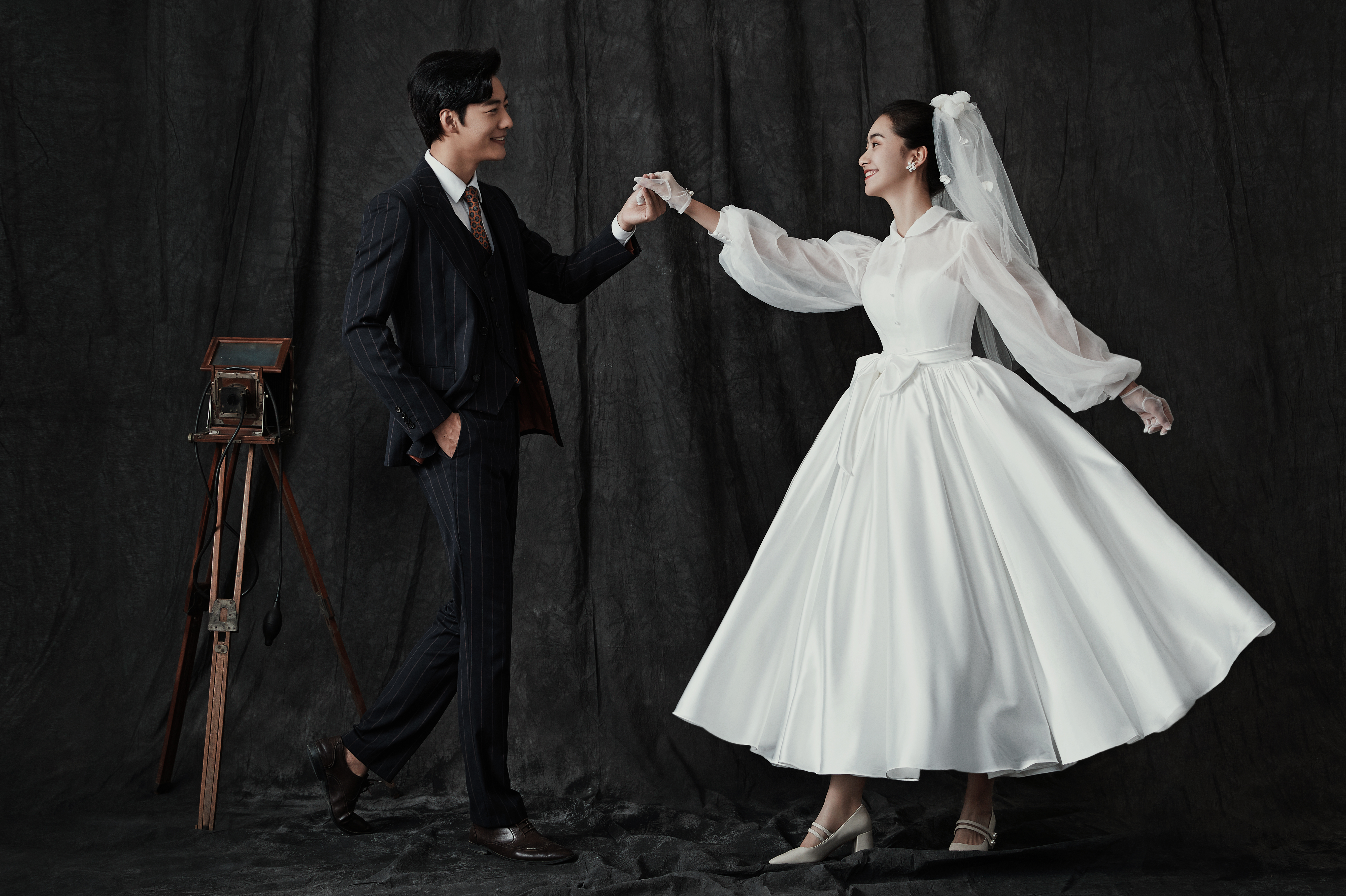 那些惊艳的复古风婚纱照,超唯美婚纱照图片大全集