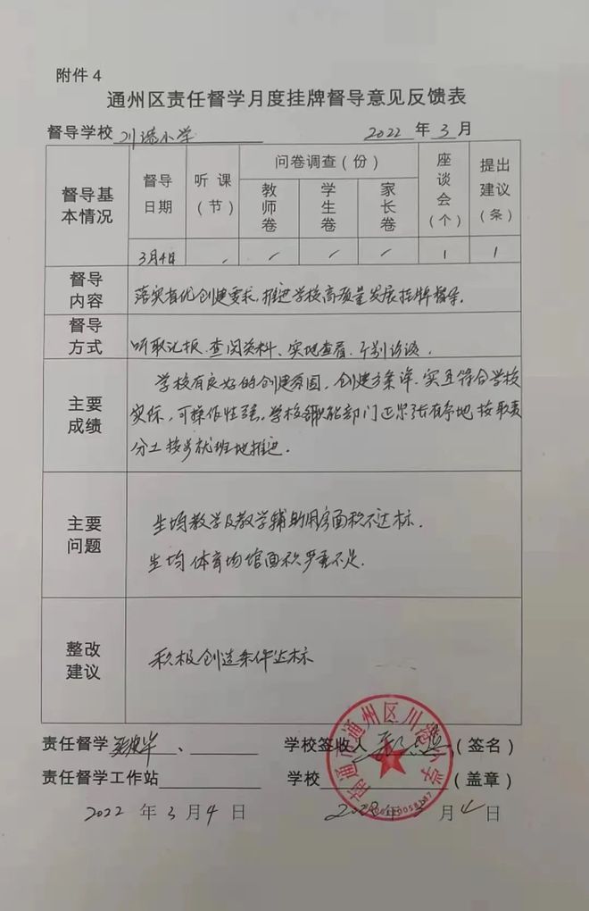 向着更高出发——南通市通州区川港小学接受通南站责任督学督导