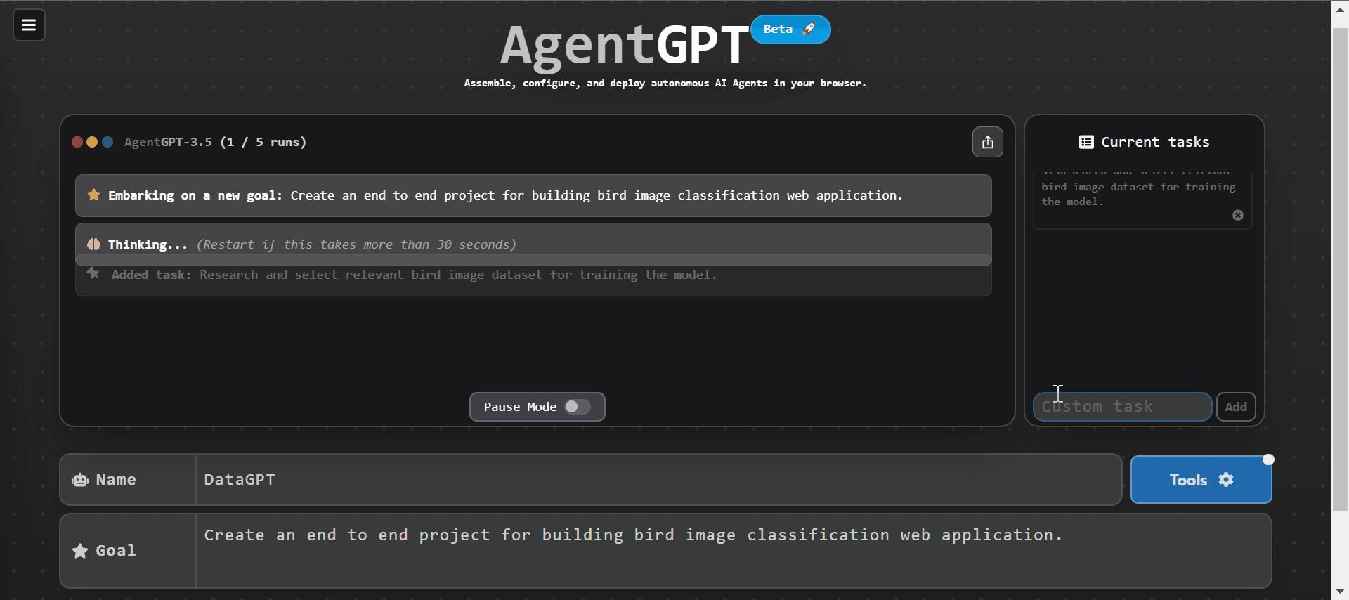 从数据到战略：泰珀商学院AgentGPT：浏览器中的自治AI代理