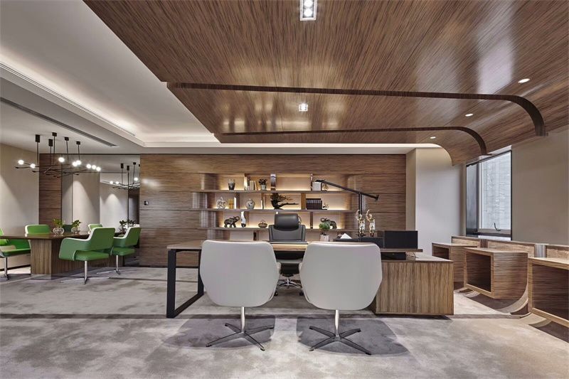 中式董事长办公室装修效果图,高档董事长办公室装修案例欣赏