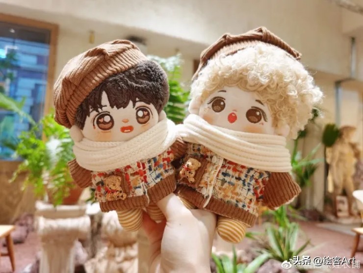 棉花娃娃怎么配衣服好看可爱,棉花娃娃的可爱娃衣图片