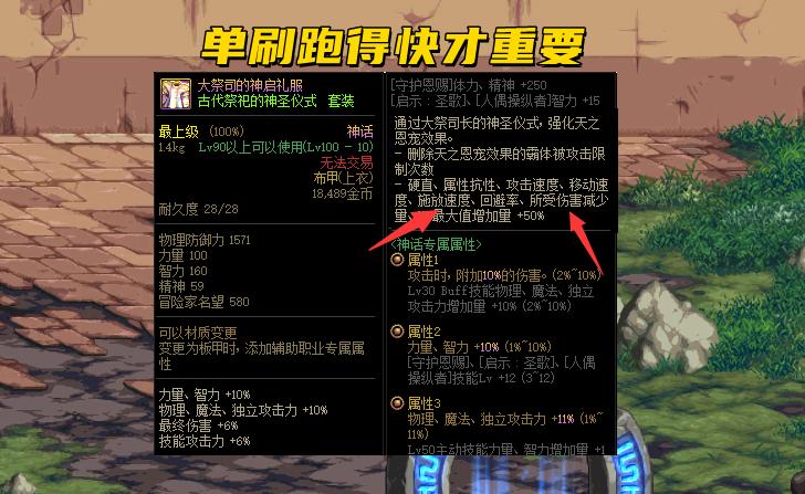 dnf改版后110神话装备排行,dnf110版本神话可以升级么
