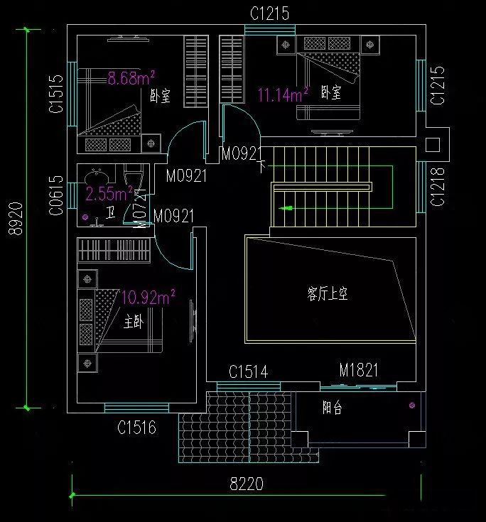 15套占地不足80平方二层农村自建房别墅设计；小宅基地玩出大花样