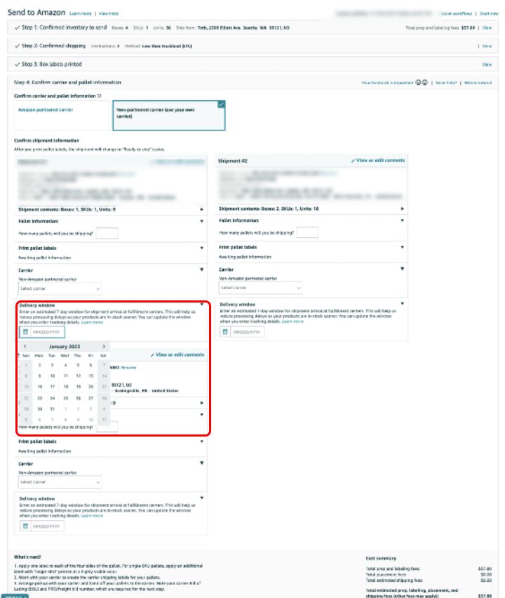 亚马逊fba发货怎么更改配送时段,亚马逊创建fba运送方式怎么选