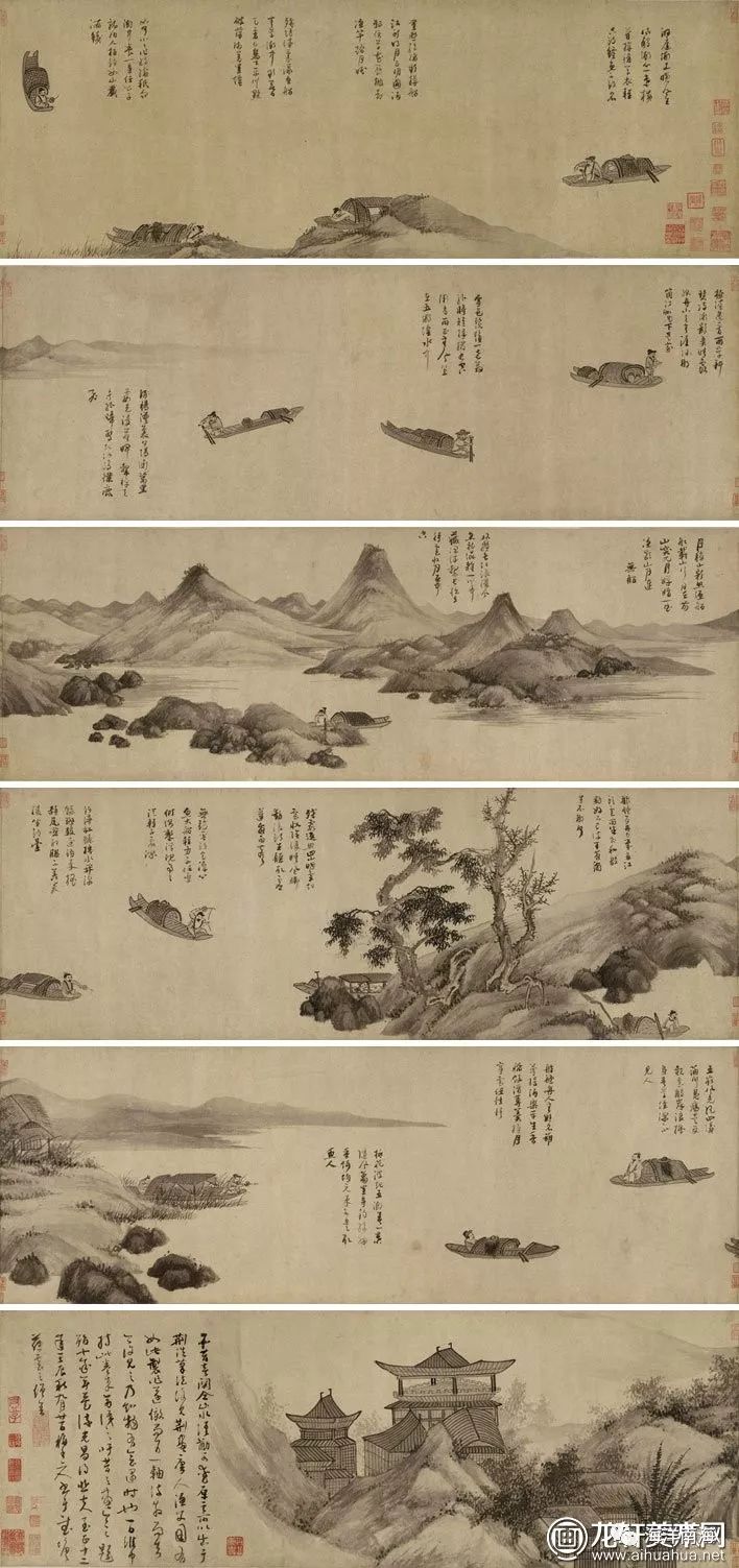 中国古代名画垂钓,古代名画垂钓