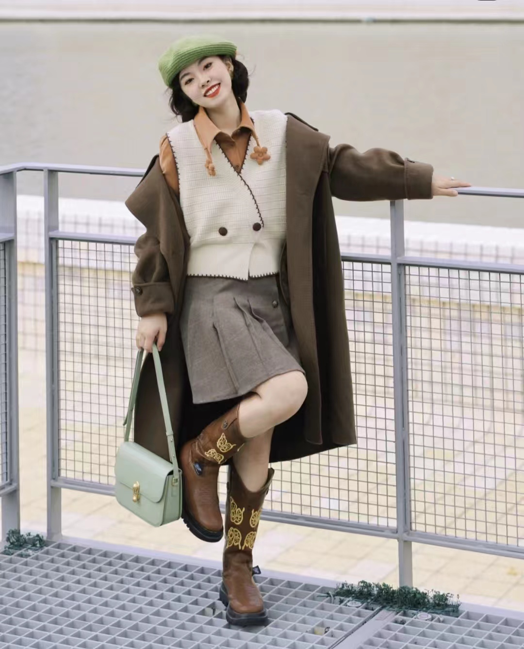 19套长款大衣内搭推荐,层次分明显高显瘦