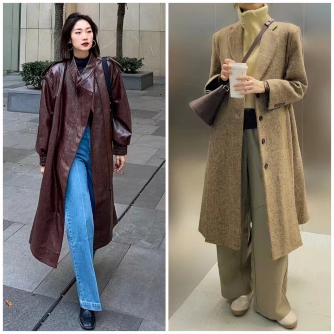 棕色的鞋子棕色大衣怎么搭配衣服,棕色大衣的穿搭技巧